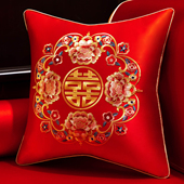 结婚抱枕红色客厅沙发可拆洗含芯靠背垫靠枕婚庆婚房喜庆布置喜枕