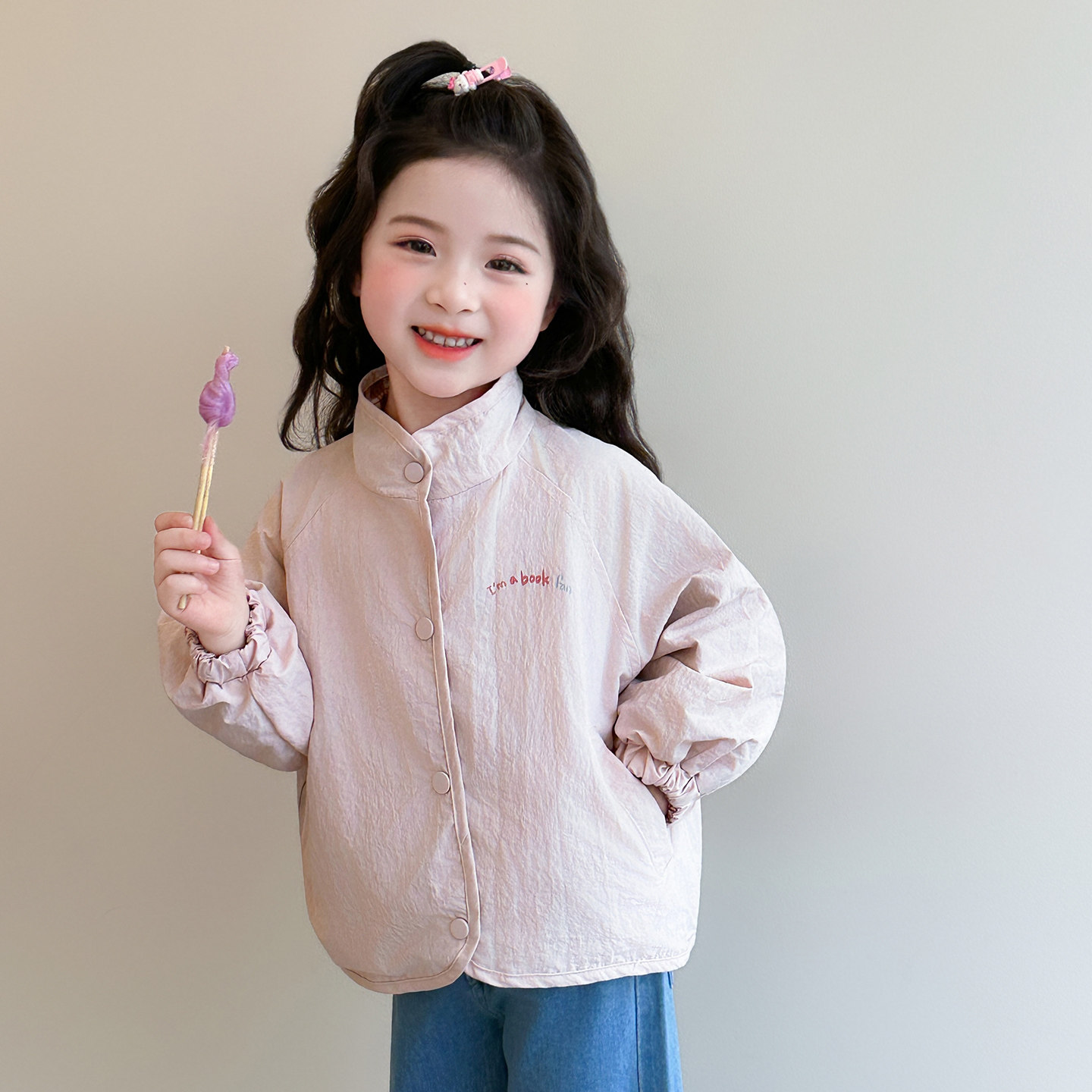 女童早春双面穿外套2026新款儿童超洋气夹克宝宝秋季时髦休闲上衣图片