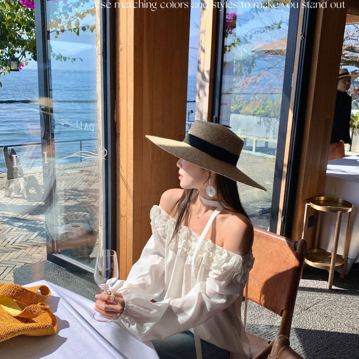 YOOMINI-氛围感长袖衫2026初春小衫(配飘带)(26年春款)M60009-DSW