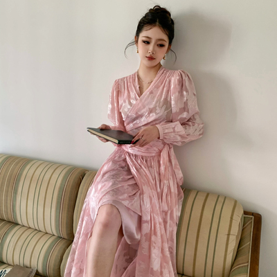 AIALA LUMENA-奢气质提花工艺收腰设计感小衫(不含半身裙)S20592