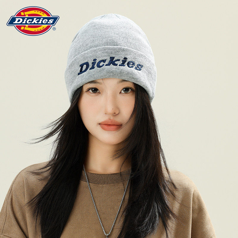 Dickies美式毛线帽女刺绣显脸小情侣针织帽子男2026新款春季冷帽