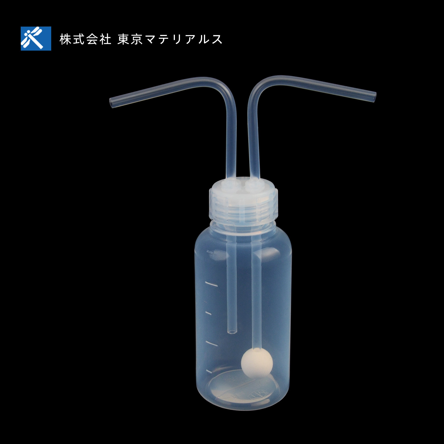 进口PFA洗气瓶带过滤器四氟瓶100/500ml耐酸碱特氟龙换气洗气装置