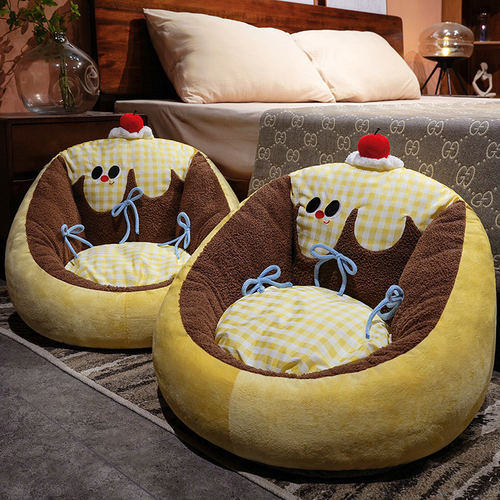 蒲团坐垫靠背一体榻榻米客厅地上儿童看书懒人小沙发卧室加厚垫子