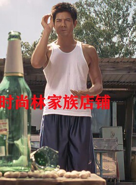 全城戒备郭富城同款背心男纯棉圆领大码时尚休闲百搭运动健身带吊