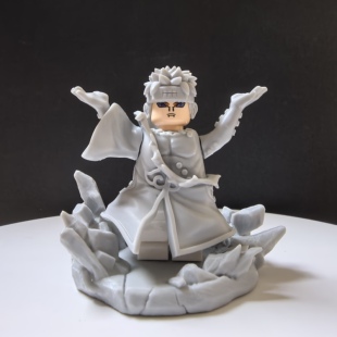 〖天道佩恩·带地台〗光固化打印第三方小人仔穿戴白模火影忍者