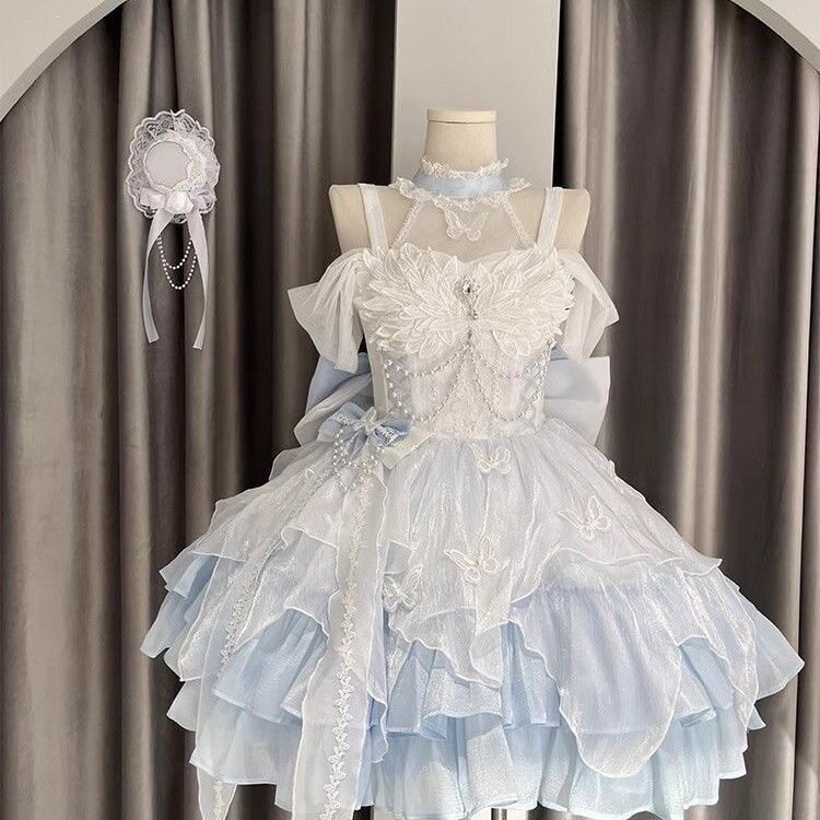 2026夏季现货天鹅湖公主千金礼服lolita蝴蝶洛丽塔成人礼蓬蓬裙生