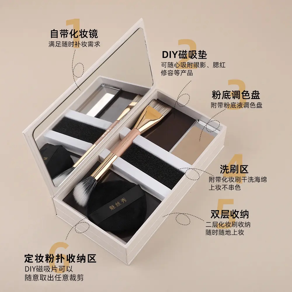 魅丝秀第二代升级款便携化妆套刷图片