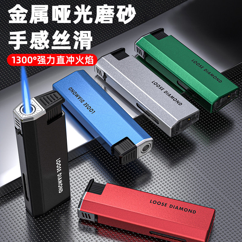 50支2026新款防风打火机金属直冲充气耐用正品商用批发定制印字