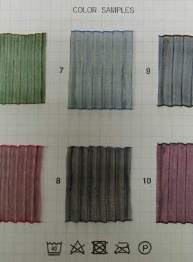 日本木马MOKUBA透明折褶纱丝带雪纺欧根纱服装头发饰DIY物料织带