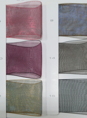 日本MOKUBA玻璃纱幻彩珠光丝带 diy发手饰夹蝴蝶结娃衣欧根纱织带