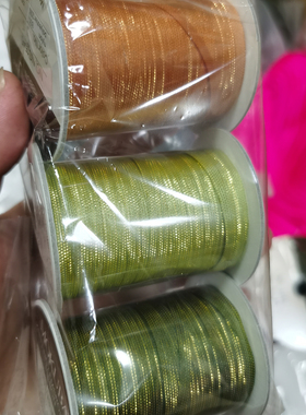 日本MOKUBA木马3.5MM金属光泽刺绣丝带玩具发饰夹DIY手工配件织带