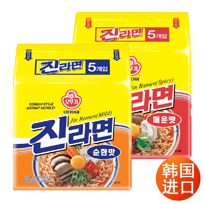 韩国进口不倒翁金拉面真海鲜拉面