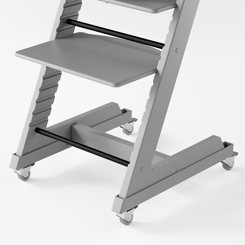 儿童成长椅滑轮餐椅移动万向轮