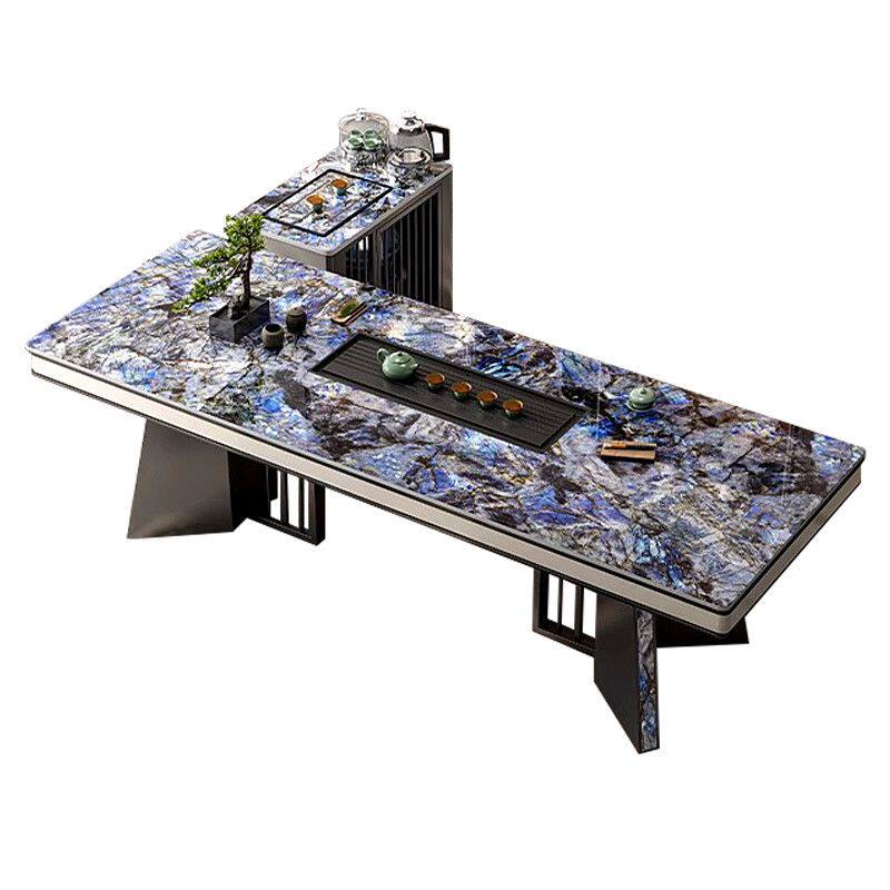 新中式岩板茶桌客厅阳台茶台桌椅组合简约办公室泡茶家用一体茶几