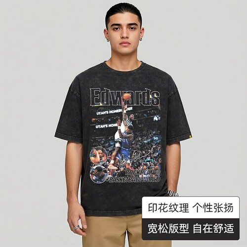 摇滚计划短袖美式青少年印花