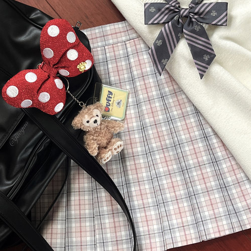 【岚椿女子】tr版洛小奈JK原创新品小格型日系制服格裙百褶裙A字