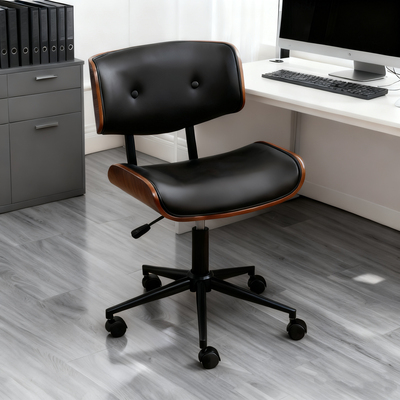 轻奢电脑椅家用实木小型卧室书房久坐转椅升降座椅办公椅子舒适