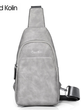 Card Kolin男士胸包防水耐磨单肩斜挎胸前小背包多功能休闲斜挎包