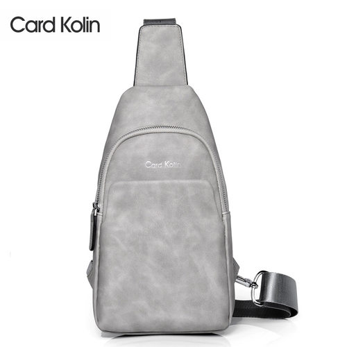 Card Kolin男士胸包防水耐磨单肩斜挎胸前小背包多功能休闲斜挎包