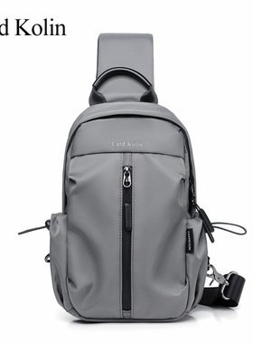Card Kolin男士胸包耐磨单肩斜挎包胸前小背包多功能休闲挎包男包