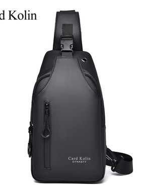Card Kolin男士胸包大容量单肩斜挎包休闲挂包防水户外旅游潮牌包