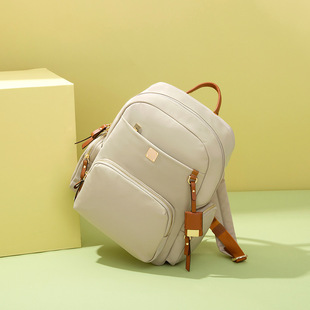 新款双肩包女大容量商务电脑包14寸牛津布休闲百搭显贵旅行背包女