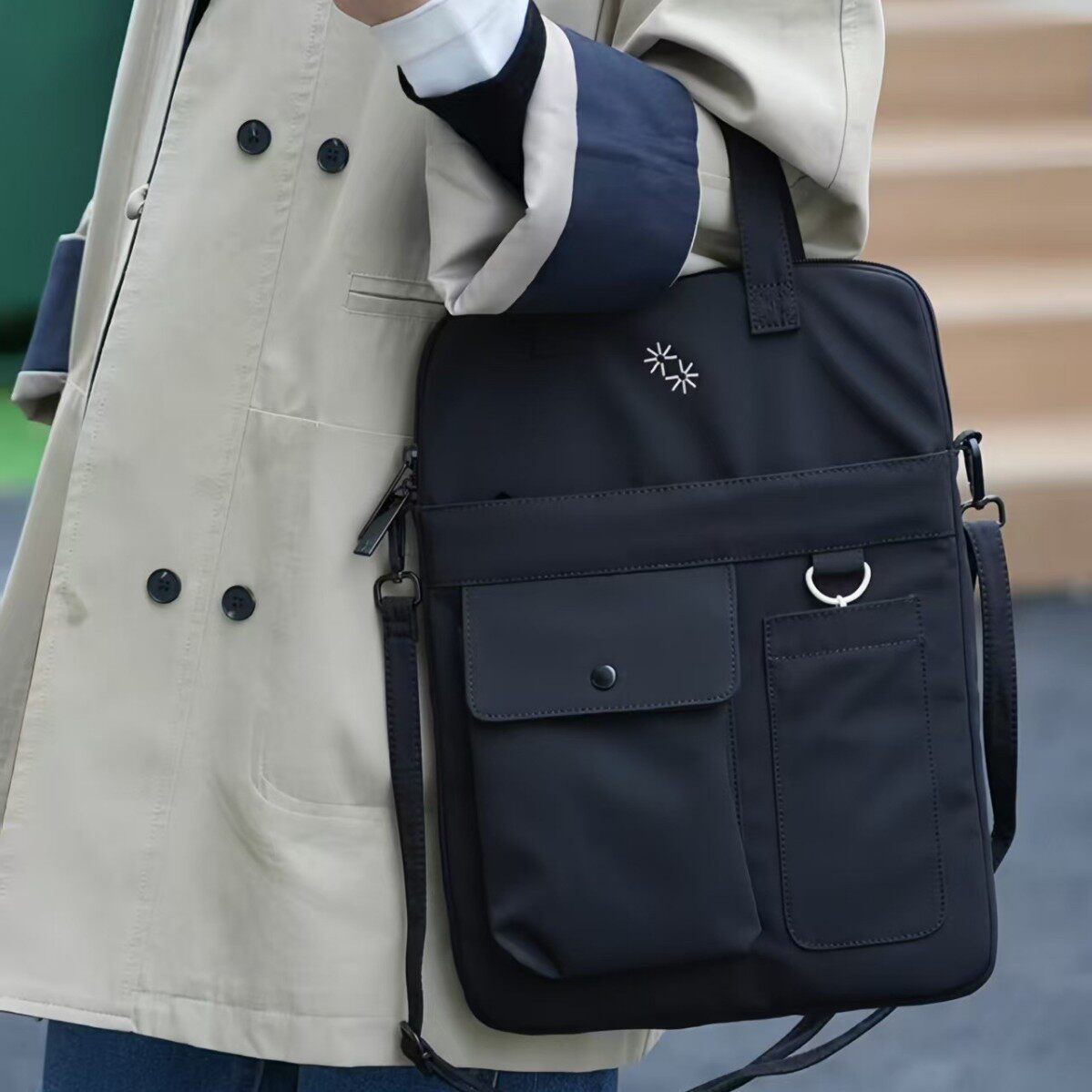 祖玛超薄15英寸笔记本电脑包男女通勤商务出差旅行单肩斜挎手提包