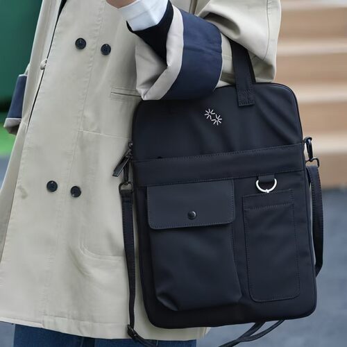 祖玛超薄15英寸笔记本电脑包男女通勤商务出差旅行单肩斜挎手提包