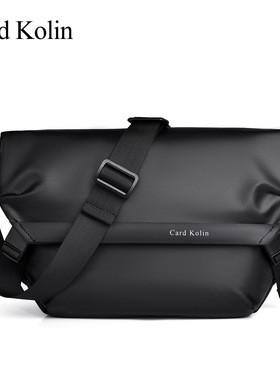Card Kolin潮流男士单肩包牛津布机车包时尚斜挎包男式防盗邮差包