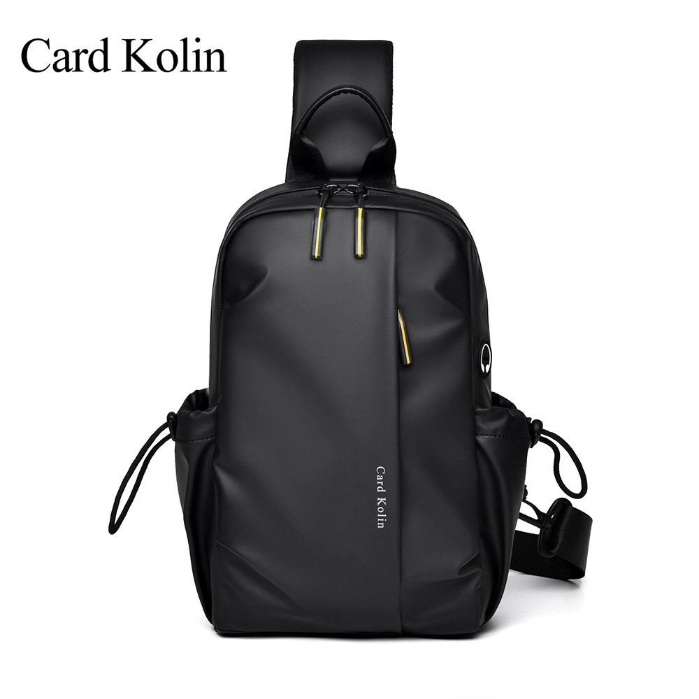 card kolin高品质男士胸包潮流单肩包户外运动ipad背包时尚斜挎包