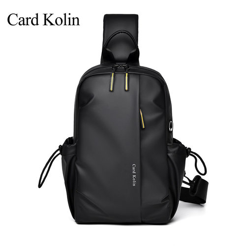 card kolin高品质男士胸包潮流单肩包户外运动ipad背包时尚斜挎包