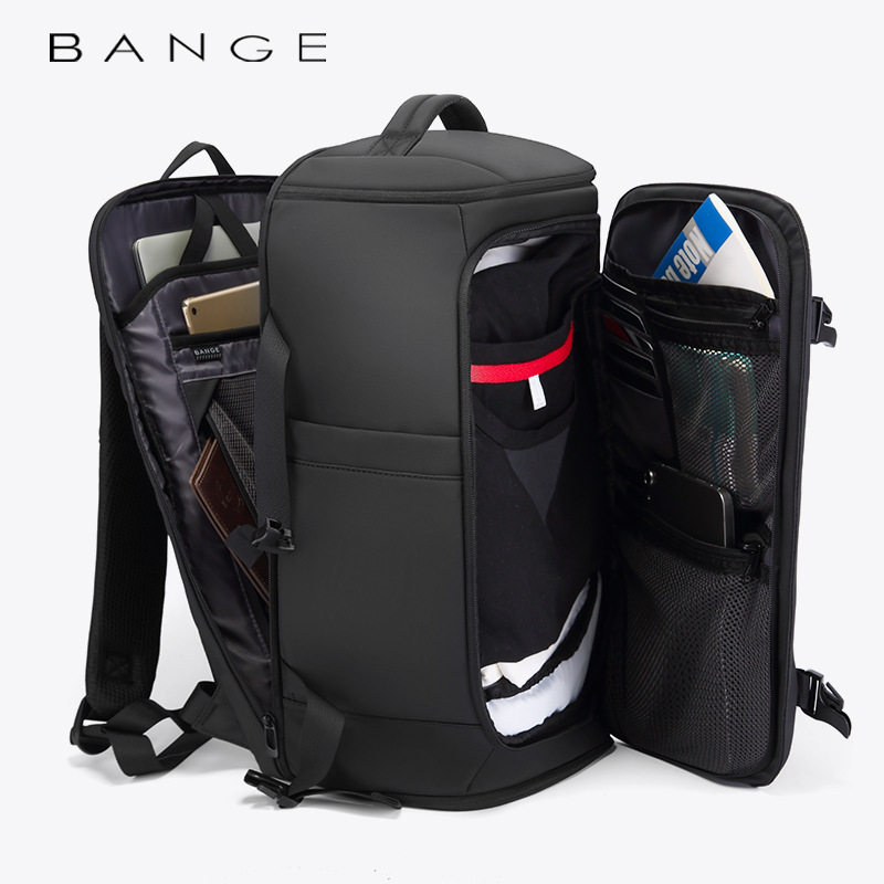 班歌新款背包男高级感大容量运动旅行包干湿分离出差电脑双肩bag