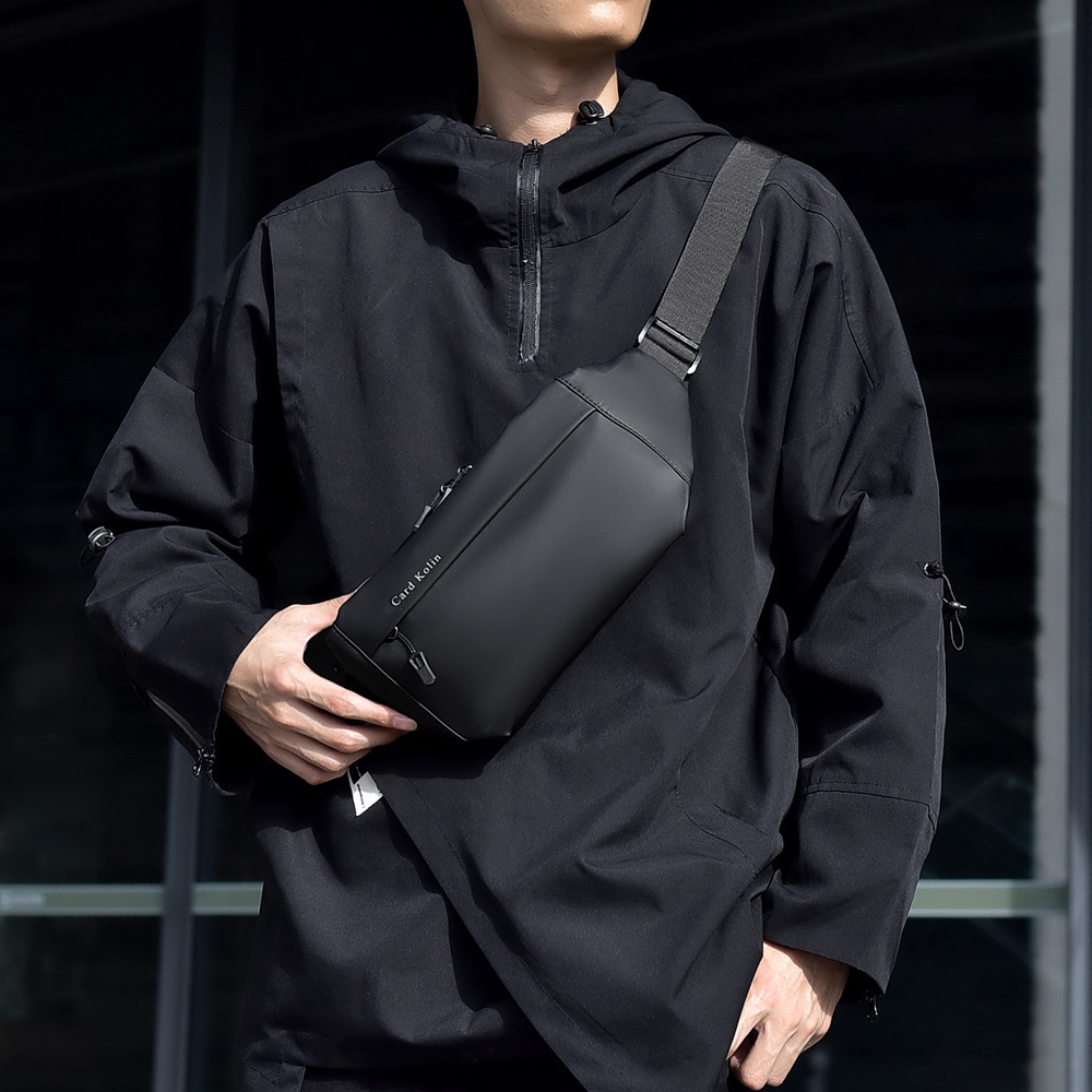 Card Kolin男士胸包潮流斜挎包户外运动腰包时尚多功能男士小挎包