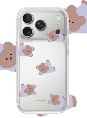 日韩软糖小熊适用苹果17PROMAX情侣15PRO可爱13动漫12卡通14个性iPhone16PROMAX硅胶透明手机壳华为小米vivoo