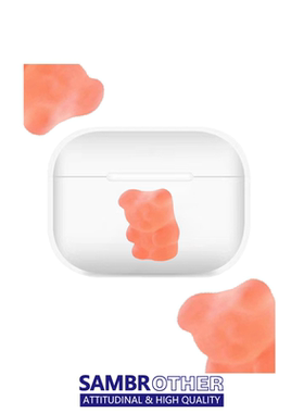 可爱软糖小熊适用airpods3苹果airpodspro2可爱情侣airpods4透明airpods1/2苹果耳机壳防摔硅胶三代保护壳