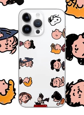 可爱卡通史努比适用苹果17PROMAX情侣15可爱13动漫14卡通个性iPhone16PROMAX硅胶透明手机壳华为小米vivooppo
