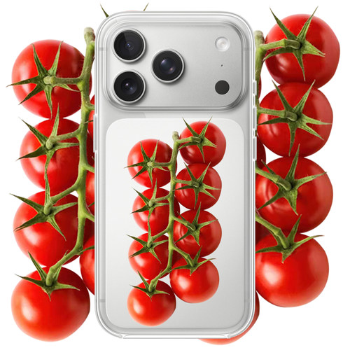 可爱西红柿适用于iPhone17PROMAX简约15plus硅胶16PROMAX个性14情侣13苹果透明手机壳12适用小米17PROMAX华为