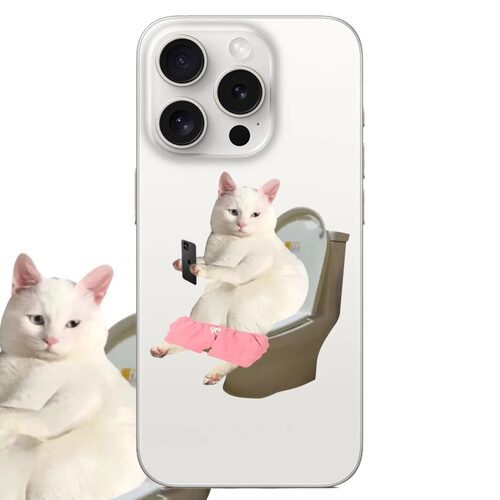 wc猫咪适用于苹果17PROMAX透明手机壳硅胶可爱iPhone16PROMAX情侣15PRO卡通14VIVOOPPO13动漫12华为小米