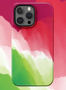 渐变红绿色适用于iPhone17PROMAX二合一菲林手机壳磁吸情侣苹果16PROMAX可爱15PLUS动漫14卡通13适用华为小米