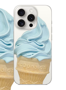 冰淇淋圣代适用于苹果17PROMAX透明手机壳硅胶iPhone16PROMAX情侣15PRO卡通14VIVOOPPO13动漫12华为小米