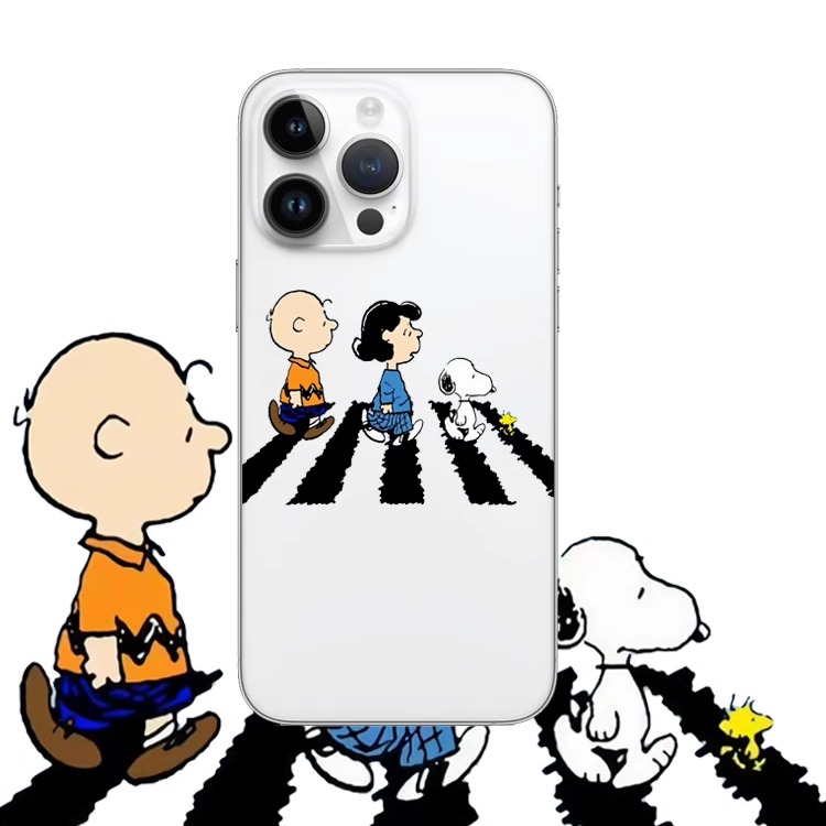 史努比动漫适用苹果17PROMAX情侣15PRO可爱13动漫12卡通14个性iPhone16PROMAX硅胶透明手机壳华为小米vivoopp