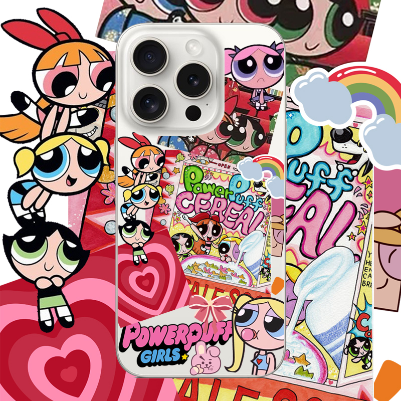 飞天小女警适用苹果17PROMAX情侣15PRO可爱13动漫12卡通14个性iPhone16PROMAX硅胶透明手机壳华为小米vivoopp