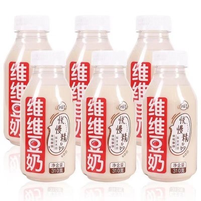 维维豆奶悦慢精品310g瓶早餐奶瓶装饮料植物蛋白饮料即食