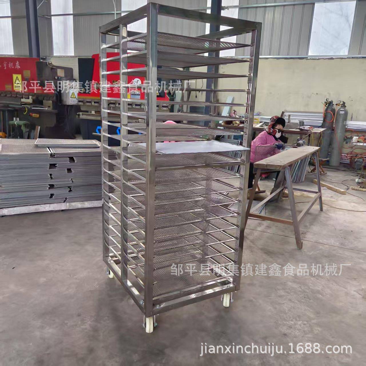 双门馒头蒸车馒头蒸房周转车304凉馒头架子多层货架
