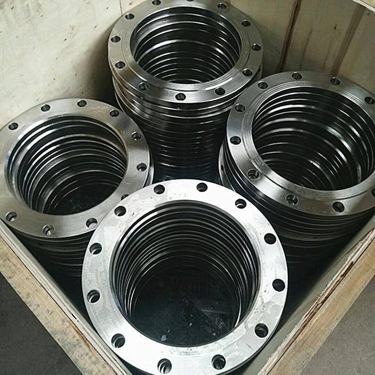304不锈钢突面法兰HG20592板式平焊法兰盘精车RF面锻打法兰