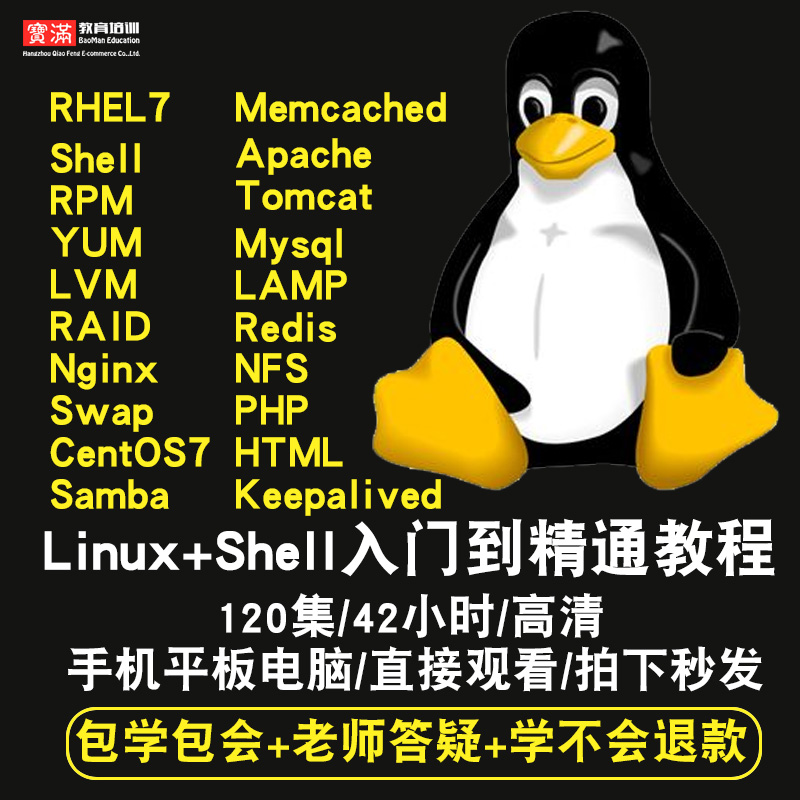LinuxÊÓÆµ½Ì³Ì »ù´¡Shell¸ß¼¶±à³Ìʵս/Nginx/redisÔËά ÔÚÏ߿γÌ