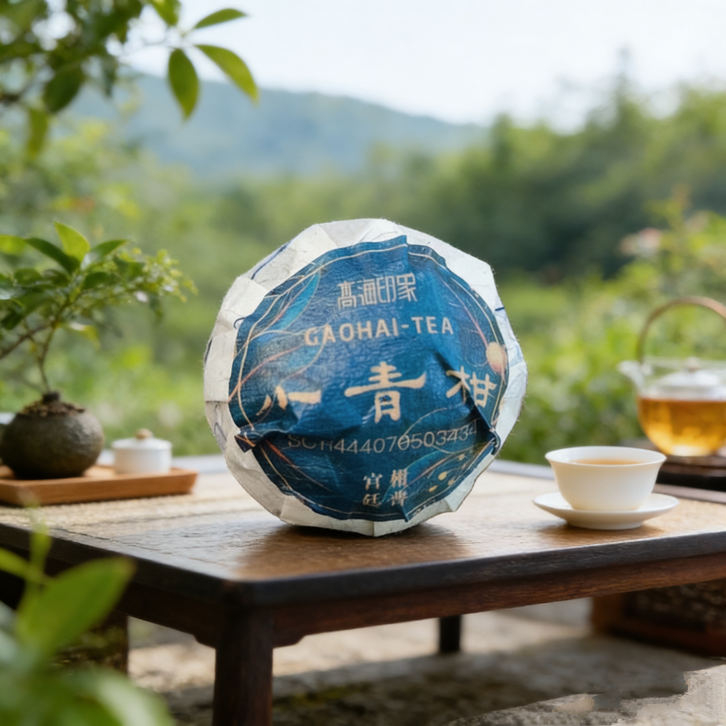 陈皮柑普茶自然生晒老树柑普茶