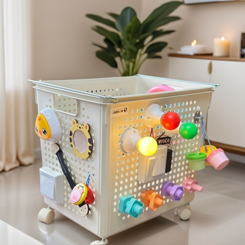 儿童忙碌板DIY益智早教玩具洞洞