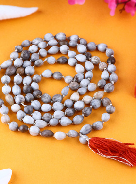 印度国际直邮薏米籽Vaijyanti Jaap Mala奎师那胜利念珠咒珠手串