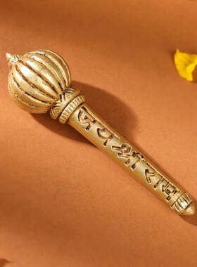 印度Hanuman Mace/Gada手工黄铜哈努曼权杖